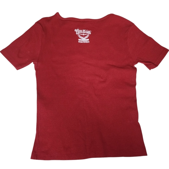 Harley Davidson Women's Ribbed Cotton Graphic Shirt - Women's XL Slimfit - Picture 2 of 5